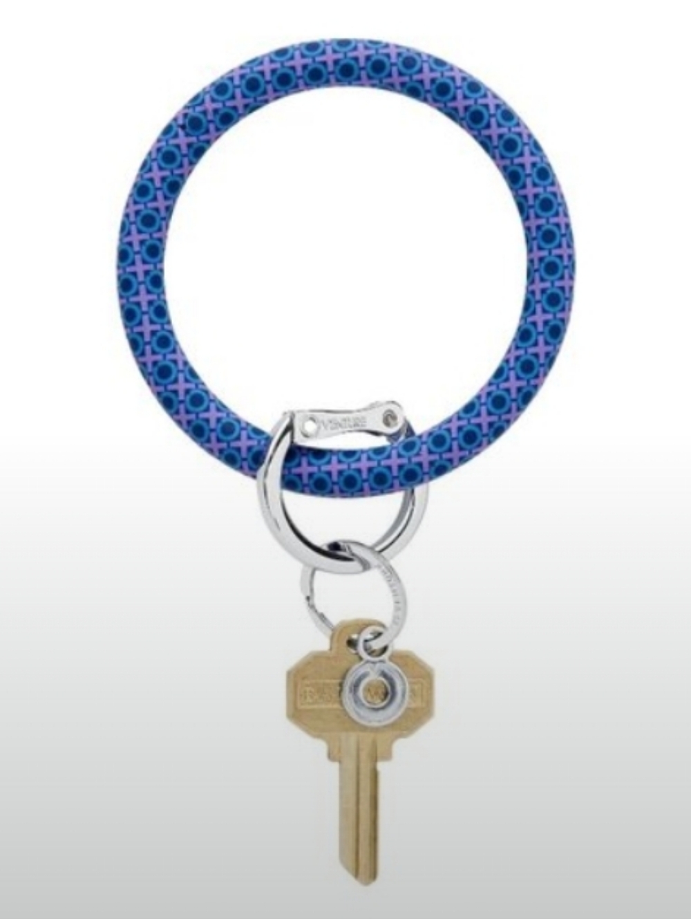 Oventure-Silicone Big O" Bracelet Keyring (Midnight Blue XO 💙)